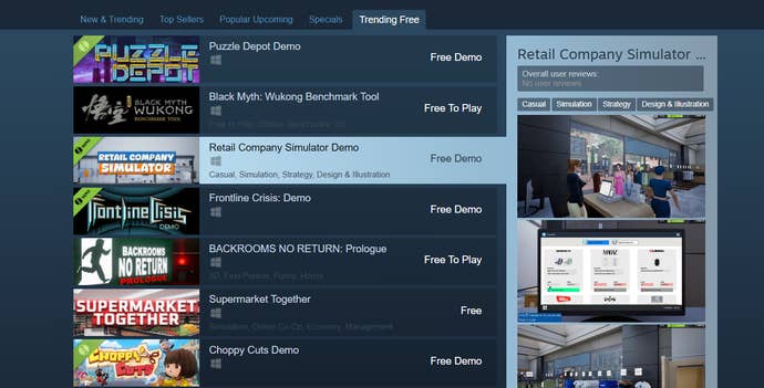 image-244 Steam's 'Trending Free' tab