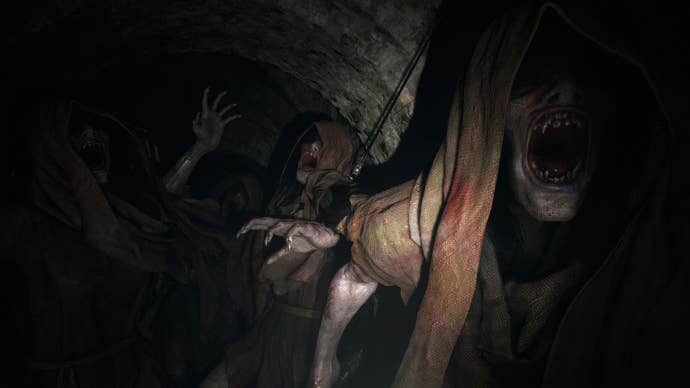 Resident Evil 8 enemies in Lady D's castle